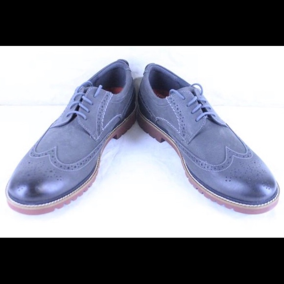 rockport marshall wingtip black